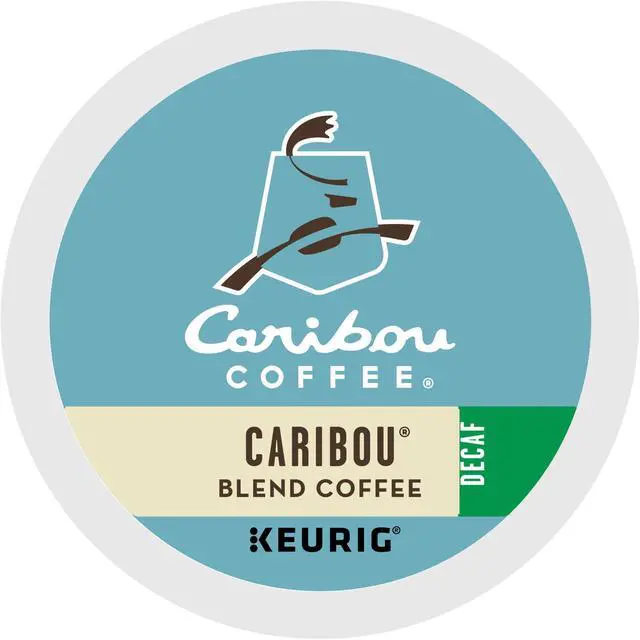 Alt view image 2 of 2 - Green Mountain Caribou Coffee K-Cup Caribou Blend Decaf Coffee - Medium - 24 / Box 6995