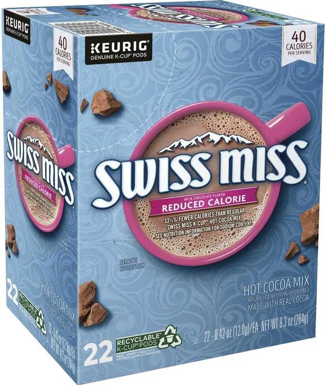 Main image of Swiss Miss K-Cup Reduced Calorie Hot Cocoa - 22/Box (MFR#8525)