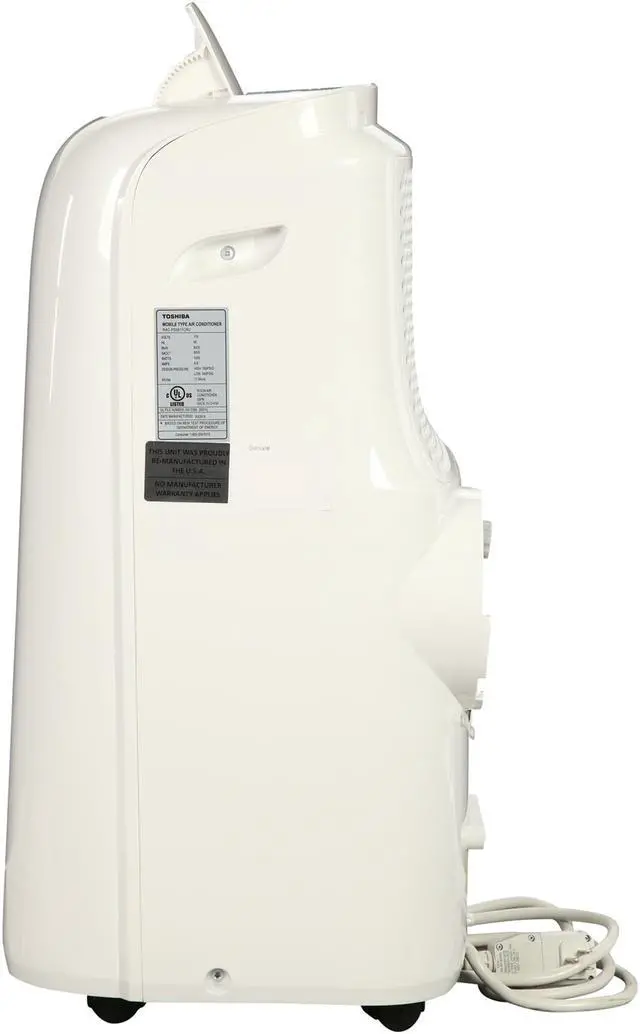 Alt view image 5 of 6 - Toshiba RAC-PD0811CRU 8,000 Cooling Capacity (BTU) Portable Air Conditioner