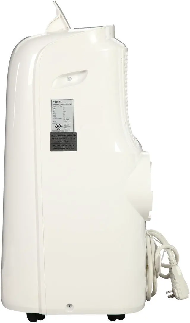Alt view image 5 of 6 - Toshiba 12,000 BTU Portable Air Conditioner with Remote RACPD1211CRU