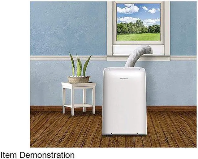 Alt view image 4 of 4 - Toshiba RAC-PD1213CWRU ASHRAE 12,000 / SACC 8,000 Cooling Capacity (BTU) Portable Air Conditioner and Dehumidifier with Wi-Fi