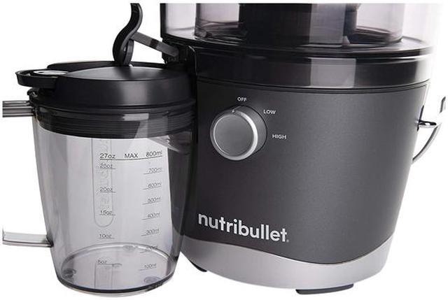 nutribullet Nutribullet Juicer Pro - Gray, 800W Motor, 1.5L Pulp Basin,  27oz Juice Pitcher, Dishwasher-Safe, Extractor in the Juicers department at