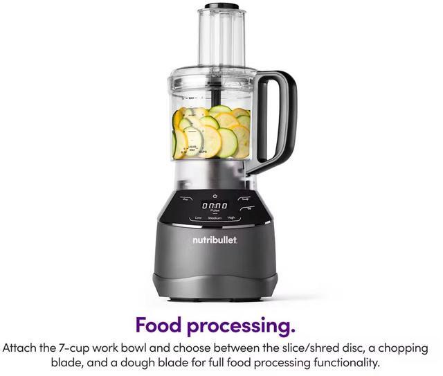 Alt view image 2 of 11 - NutriBullet NBKS50100 Black 32oz Cup Jar Size Triple Prep System