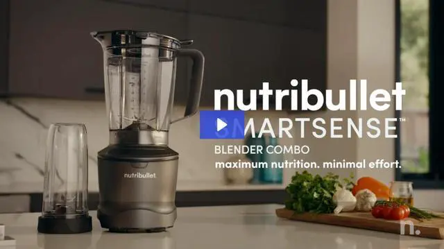Alt view image 12 of 13 - NutriBullet NBF50700AW White 64oz Blender Pitcher Jar Size Blender Combo 5 speeds