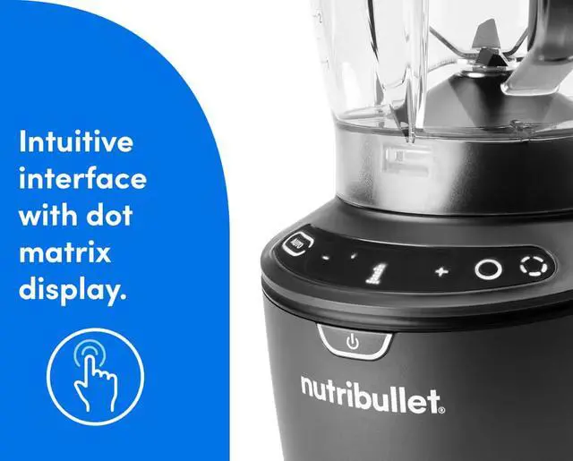 Alt view image 3 of 12 - NutriBullet NBF50600 Gray 64oz Blender Pitcher Jar Size Blender 5 speeds