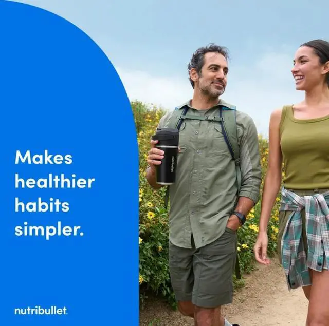 Alt view image 12 of 14 - NutriBullet NBPB50350SS Stainless Steel 20 oz Jar Size Flip Portable Blender