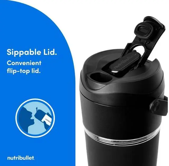 Alt view image 4 of 5 - NutriBullet NBPB10350 Washed Denim 12oz Jar Size Portable Blender
