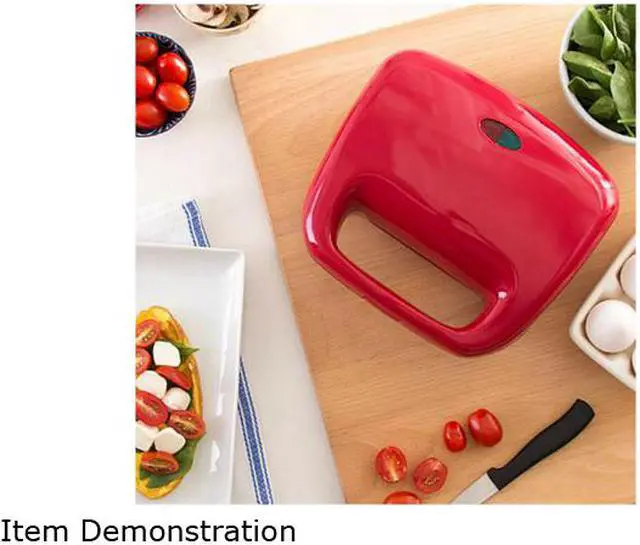 Alt view image 3 of 3 - Dash DOM010 Red Red Series Nonstick Omelet Maker, Red