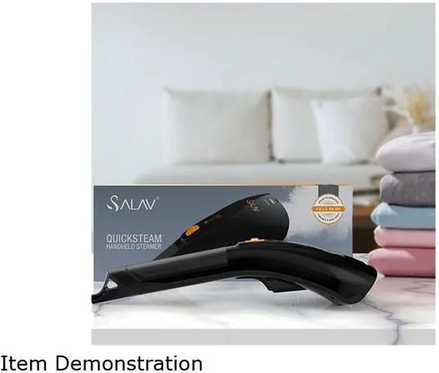 Alt view image 9 of 16 - SALAV HS-04/T Quicksteam Handheld Garment Steamer, Black
