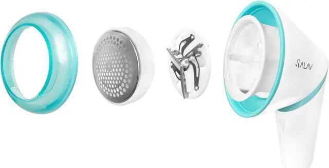 Alt view image 8 of 8 - SALAV LR-01 Teal Cordless USB Rechargeable Lint Remover, Teal