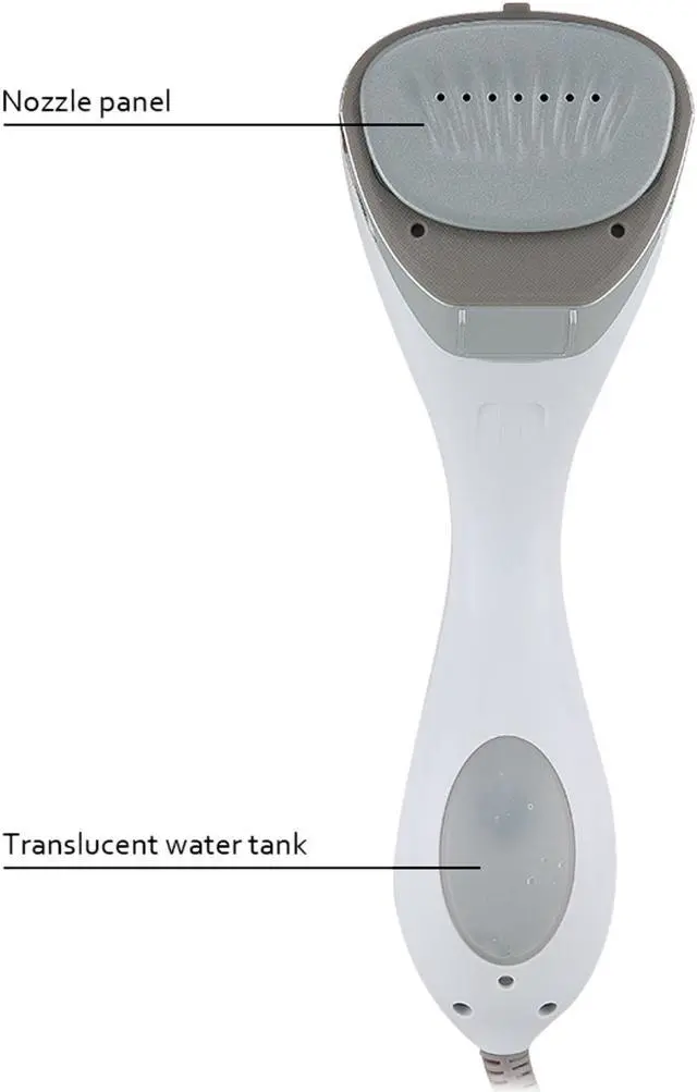 Alt view image 7 of 11 - SALAV HS-100 Silver Duo Press Hand Held Steamer, All in One Steamer + Iron Silver