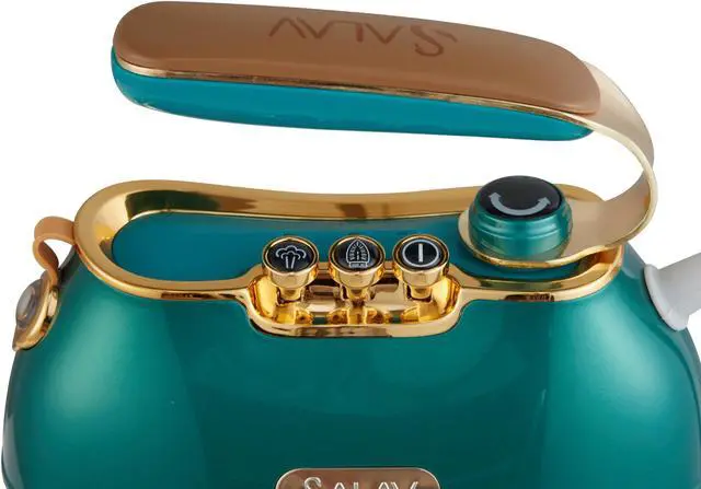 Alt view image 3 of 12 - SALAV Retro Edition Duopress Steamer and Iron, Emerald
