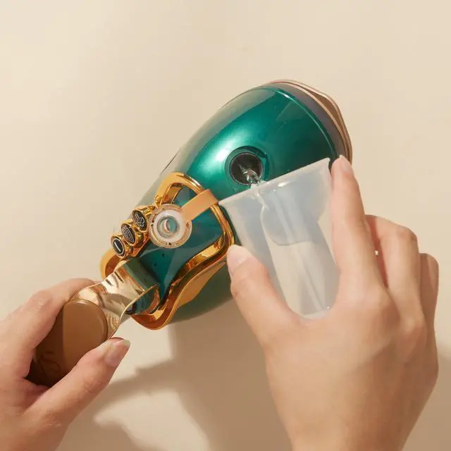 Alt view image 6 of 12 - SALAV Retro Edition Duopress Steamer and Iron, Emerald