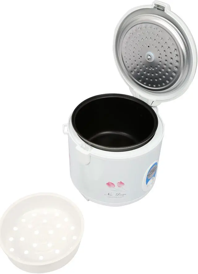 Alt view image 6 of 7 - Tayama Cool Touch 5-Cup Rice Cooker and Warmer with Steam Basket, White TRC-04