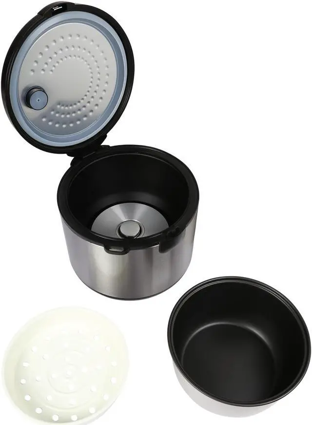 Alt view image 6 of 7 - Tayama TRC-80 MICOM Digital Rice Cooker and Food Steamer, Black, 16 Cups cooked/8 Cups Uncooked