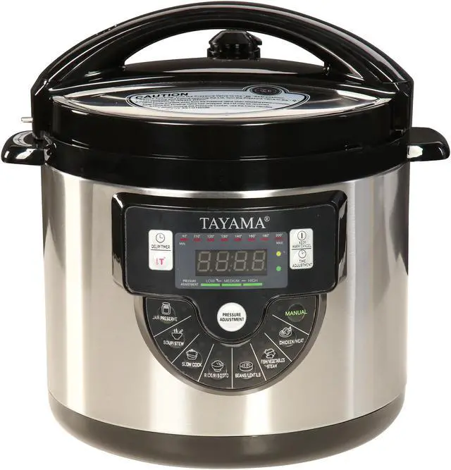 Alt view image 2 of 8 - Tayama TMC-60SS Electric Pressure Cooker with Stainless Steel Pot 6 Quarts