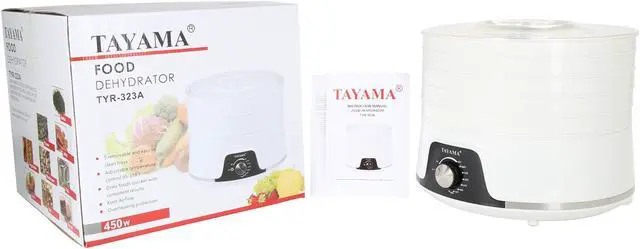 Alt view image 7 of 7 - Tayama TYR-323A Food Dehydrator, White