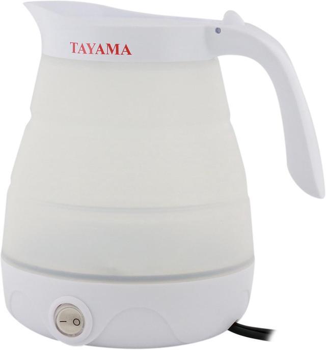Tayama TFK-002 Travel Foldable Electric Kettle, White