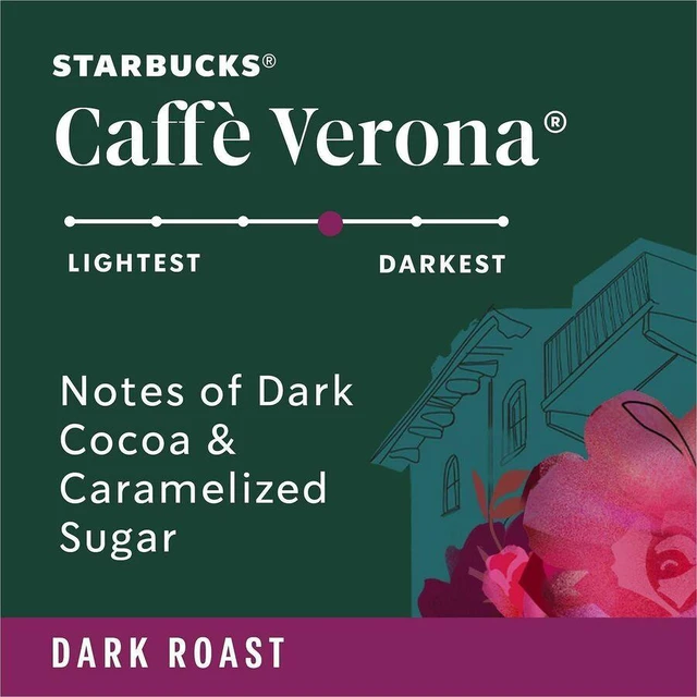 Alt view image 3 of 4 - Starbucks K-Cup Caffe Verona Coffee - Compatible with Keurig Brewer - K-Cup - Caffe Verona - 24/Box - 4/Carton - 12434951CT