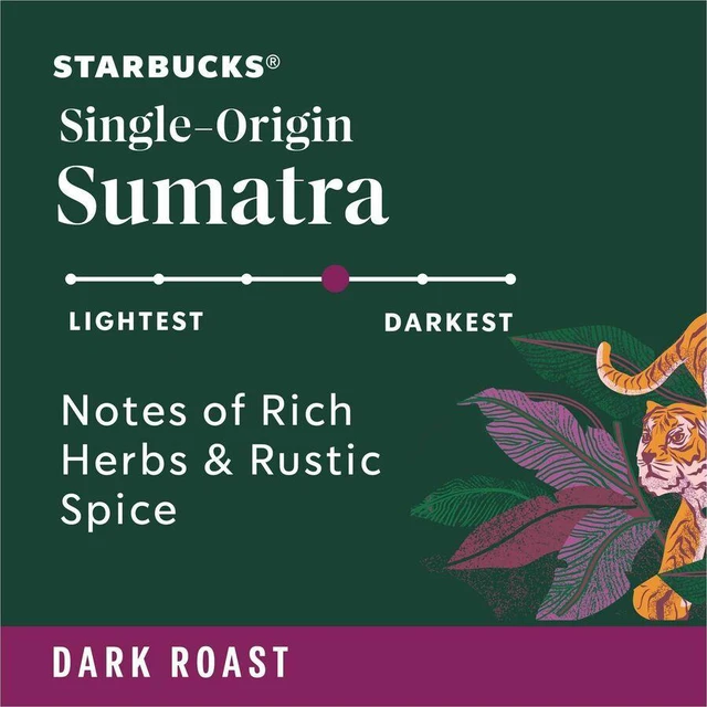 Alt view image 3 of 4 - Starbucks K-Cup Sumatra Blend Coffee - Dark - 24 K-Cup - K-Cup - Sumatra Blend - 4/Carton - 91281CT