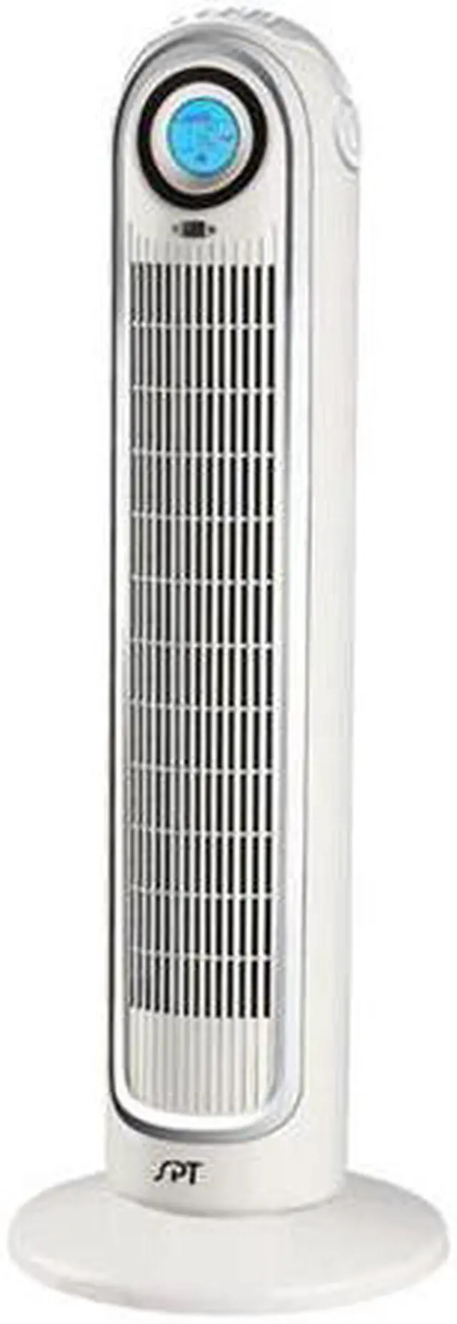Sunpentown Tower Fan with Ionizer, White/Silver SF-1521