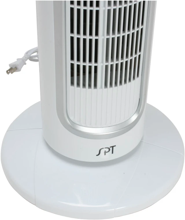 Alt view image 4 of 9 - Sunpentown Tower Fan with Ionizer, White/Silver SF-1521