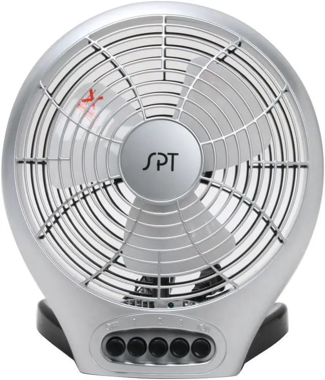 Alt view image 2 of 6 - Sunpentown SF-0703 7" Silent Electric Desktop Fan with Ionizer