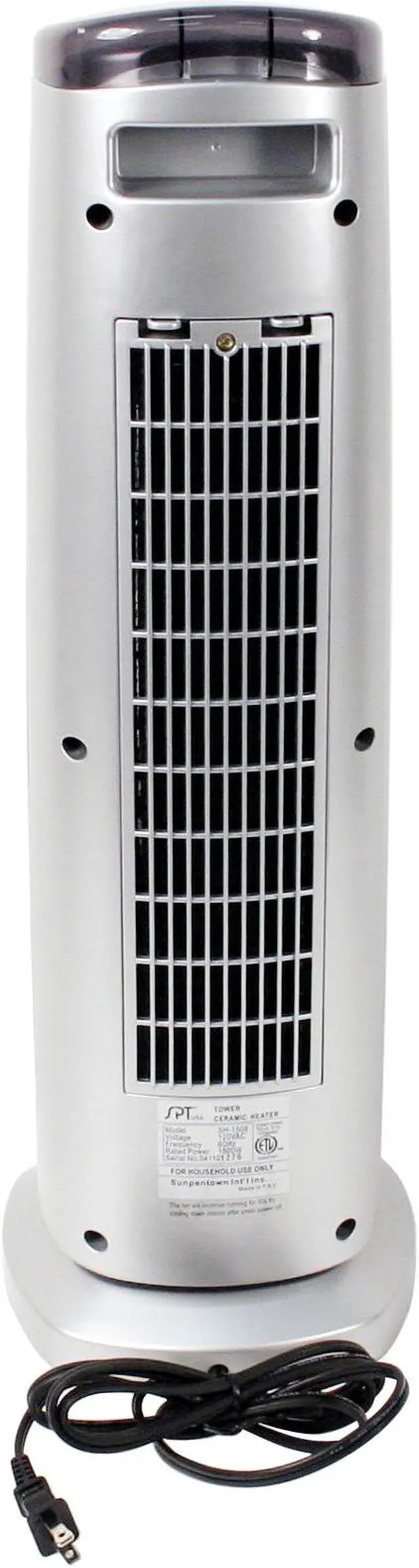 Alt view image 4 of 8 - SPT SH-1508 Tower Ceramic Heater with Ionizer