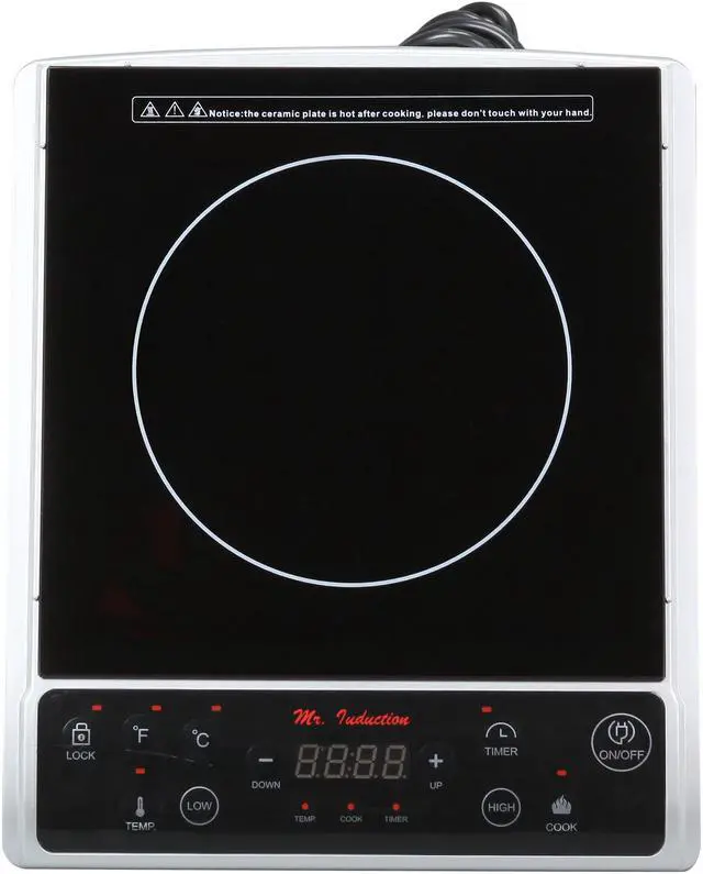 Alt view image 5 of 6 - Supentown SR-964TS 1300W Induction Cooktop, Silver