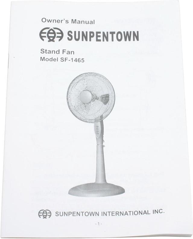 Alt view image 8 of 9 - Sunpentown SF-1465 14" Standing Fan