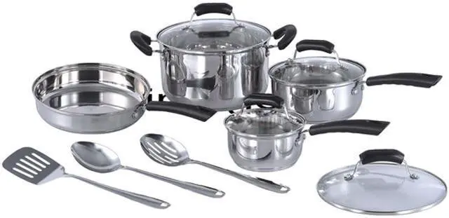 Main image of Sunpentown11 Piece Stainless Steel Cookware Set HK-1111