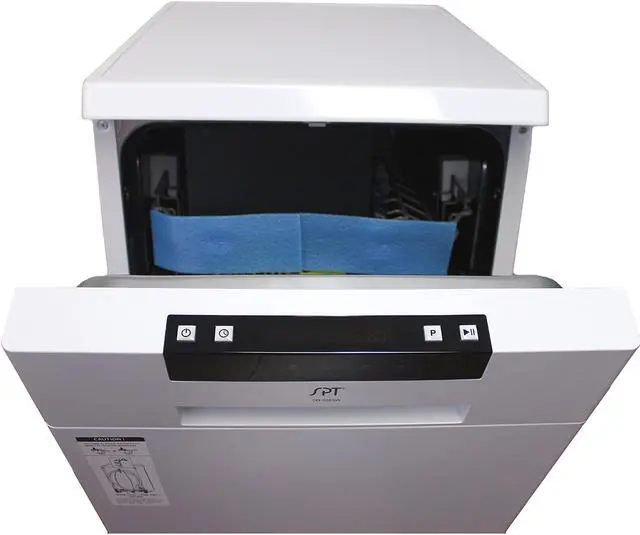 Alt view image 4 of 6 - Sunpentown SD-9263W 18" Energy Star Portable Dishwasher - White