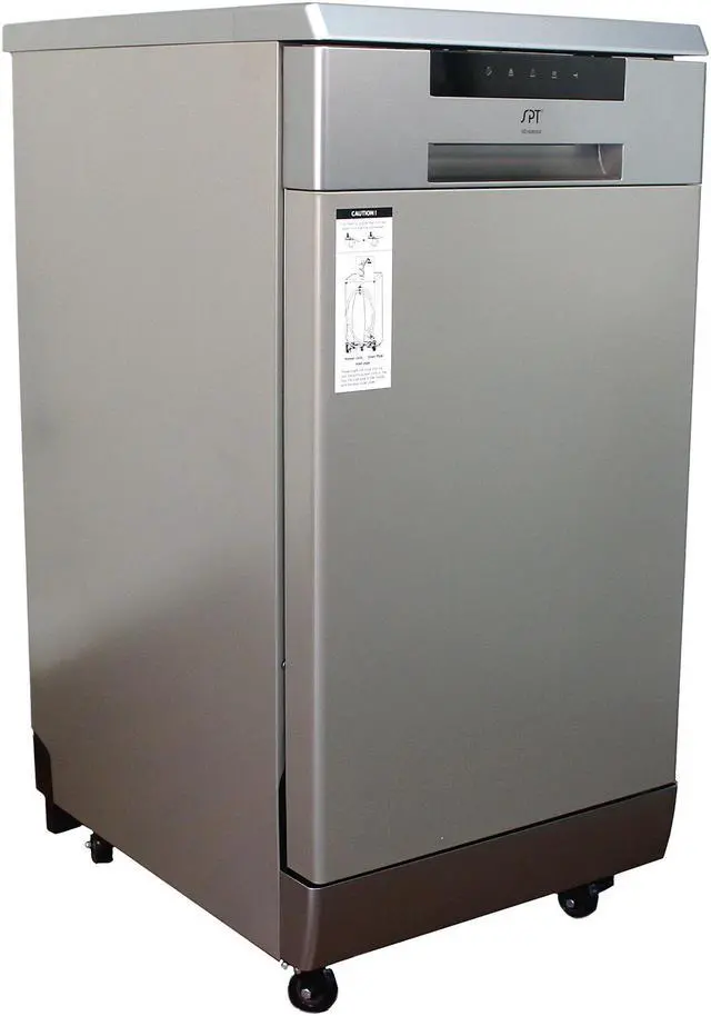Alt view image 4 of 7 - Sunpentown SD-9263SS 18" Energy Star Portable Dishwasher - Stainless Steel