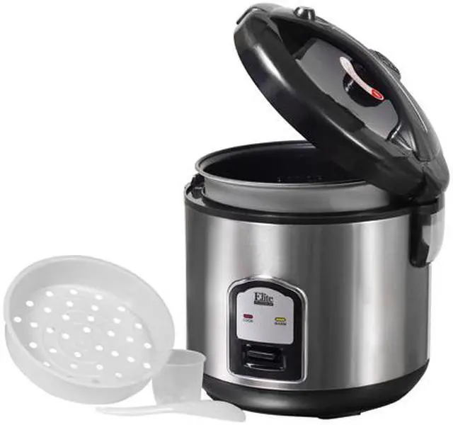 Alt view image 2 of 2 - Maxi-Matic Elite DRC-1000B Stainless Steel Platinum 10-Cup Stainless Steel Rice Cooker