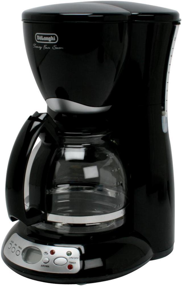 DELONGHI DC59TB 12-Cup Coffee Maker AROMA Black with 24-7 Timer Automatic  Off