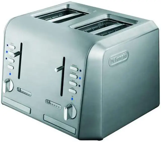 Alt view image 2 of 3 - DeLonghi CTH4003 Silver 4 Slice Toaster