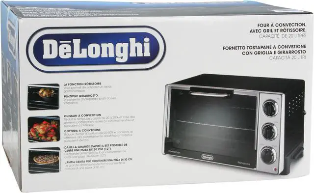 Alt view image 13 of 13 - DeLonghi RO2058 Silver Convection Oven with Rotisserie