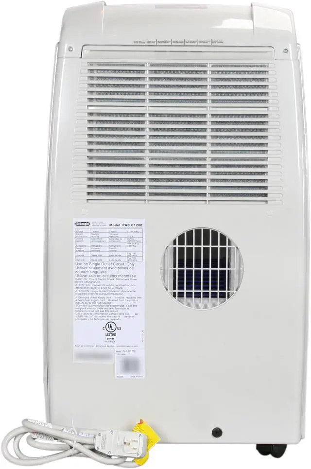 Alt view image 4 of 7 - DeLonghi PAC C120E 12,000 Cooling Capacity (BTU) Portable Air Conditioner