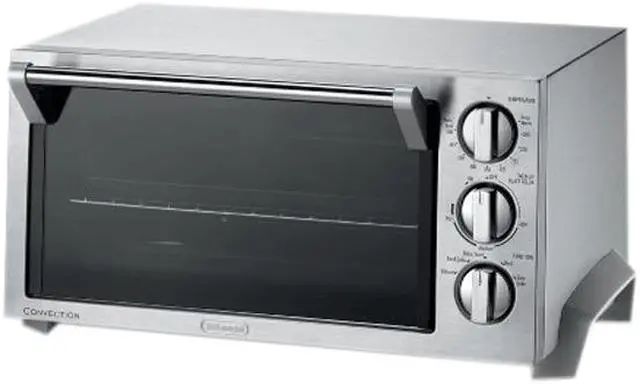 Alt view image 2 of 2 - DeLonghi EO1270 1400W 0.5 Cu. Ft. 6-Slice Convection Toaster Oven, Stainless Steel