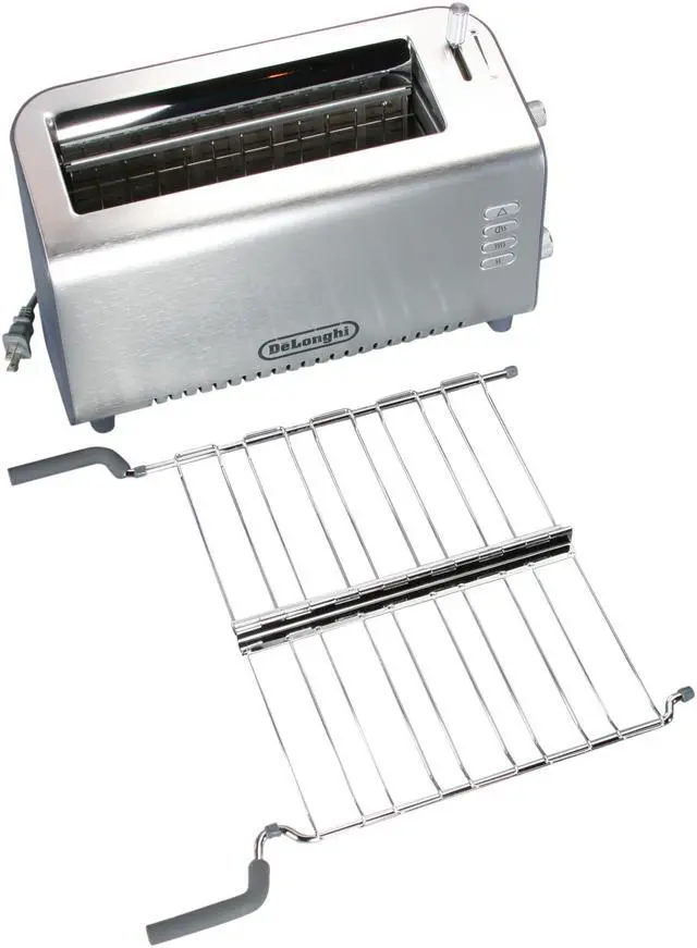 Alt view image 6 of 7 - DeLonghi DTT312 Silver 2-Slice Adjustable Toaster