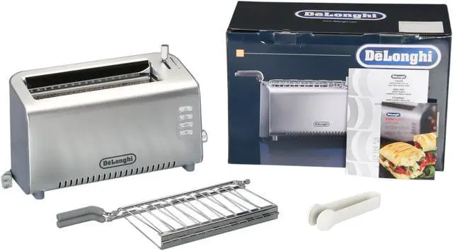 Alt view image 7 of 7 - DeLonghi DTT312 Silver 2-Slice Adjustable Toaster