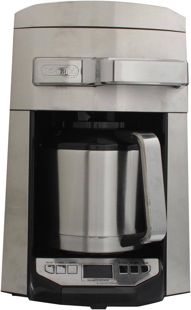 DeLONGHI 10-Cup Frontal Access Coffee Maker, Black 