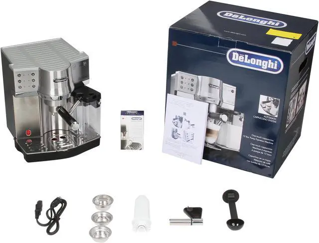 Alt view image 6 of 6 - DeLonghi EC860 15 Bar Pump Driven Machine Silver