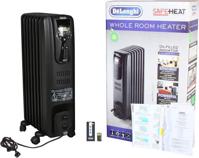 Alt view image 6 of 6 - DeLonghi EW7507EB Oil Filled Radiator Heater