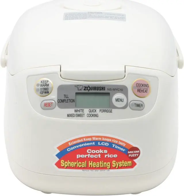 Alt view image 3 of 8 - ZOJIRUSHI NS-MYC10 White 5.5 cups Rice Cooker