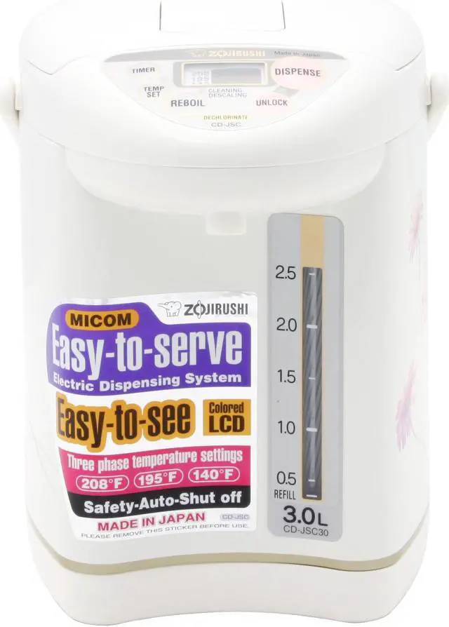Alt view image 2 of 6 - ZOJIRUSHI CD-JSC30FE Superior Micom Electric Dispensing Pot