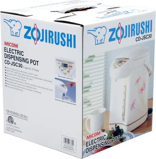 Alt view image 6 of 6 - ZOJIRUSHI CD-JSC30FE Superior Micom Electric Dispensing Pot