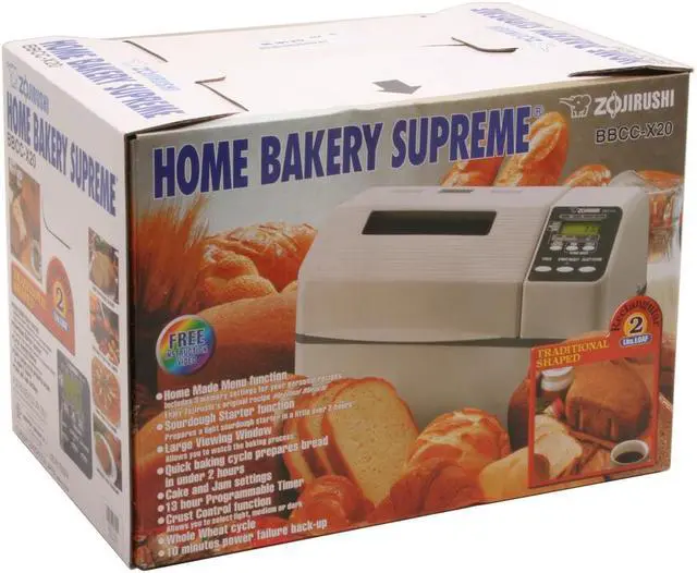 Alt view image 11 of 11 - ZOJIRUSHI BBCC-X20 Home Bakery Supreme Breadmaker