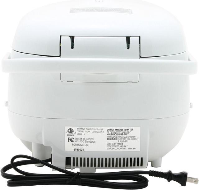 Alt view image 4 of 7 - ZOJIRUSHI NH-VBC18 White Rice Cooker