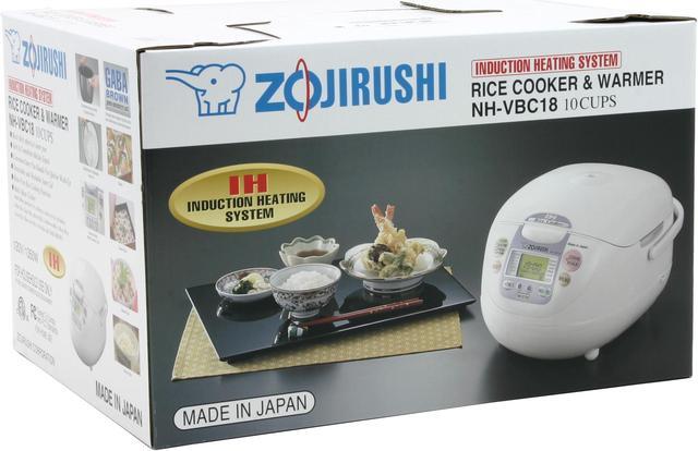 Alt view image 7 of 7 - ZOJIRUSHI NH-VBC18 White Rice Cooker